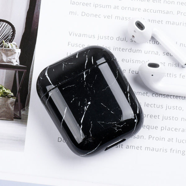 Marble Pattern Case For Apple AirPods 2 Earphone Hard PC Earphones Box Case For Apple AirPod 1 Fashion Couple Cover Coque Fundas