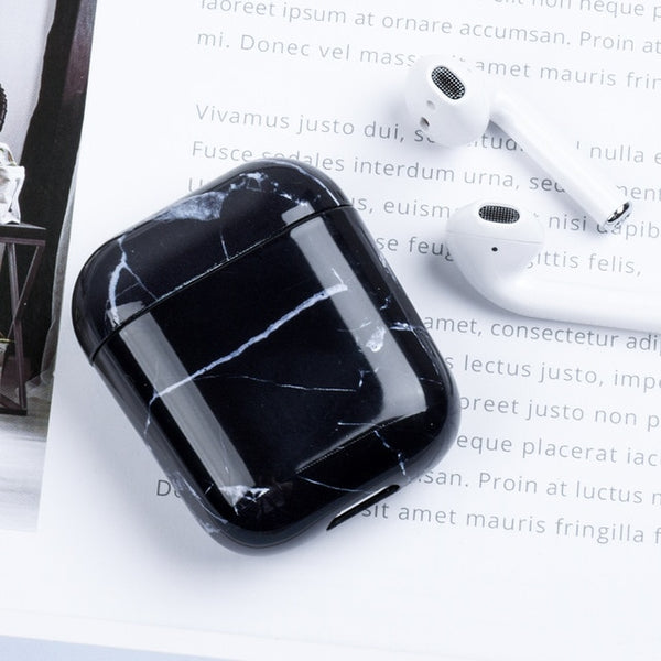 Marble Pattern Case For Apple AirPods 2 Earphone Hard PC Earphones Box Case For Apple AirPod 1 Fashion Couple Cover Coque Fundas