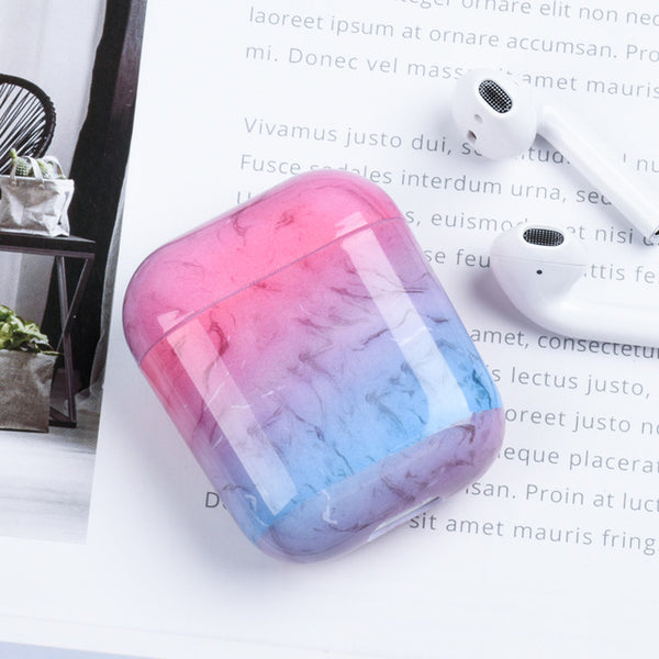 Marble Pattern Case For Apple AirPods 2 Earphone Hard PC Earphones Box Case For Apple AirPod 1 Fashion Couple Cover Coque Fundas